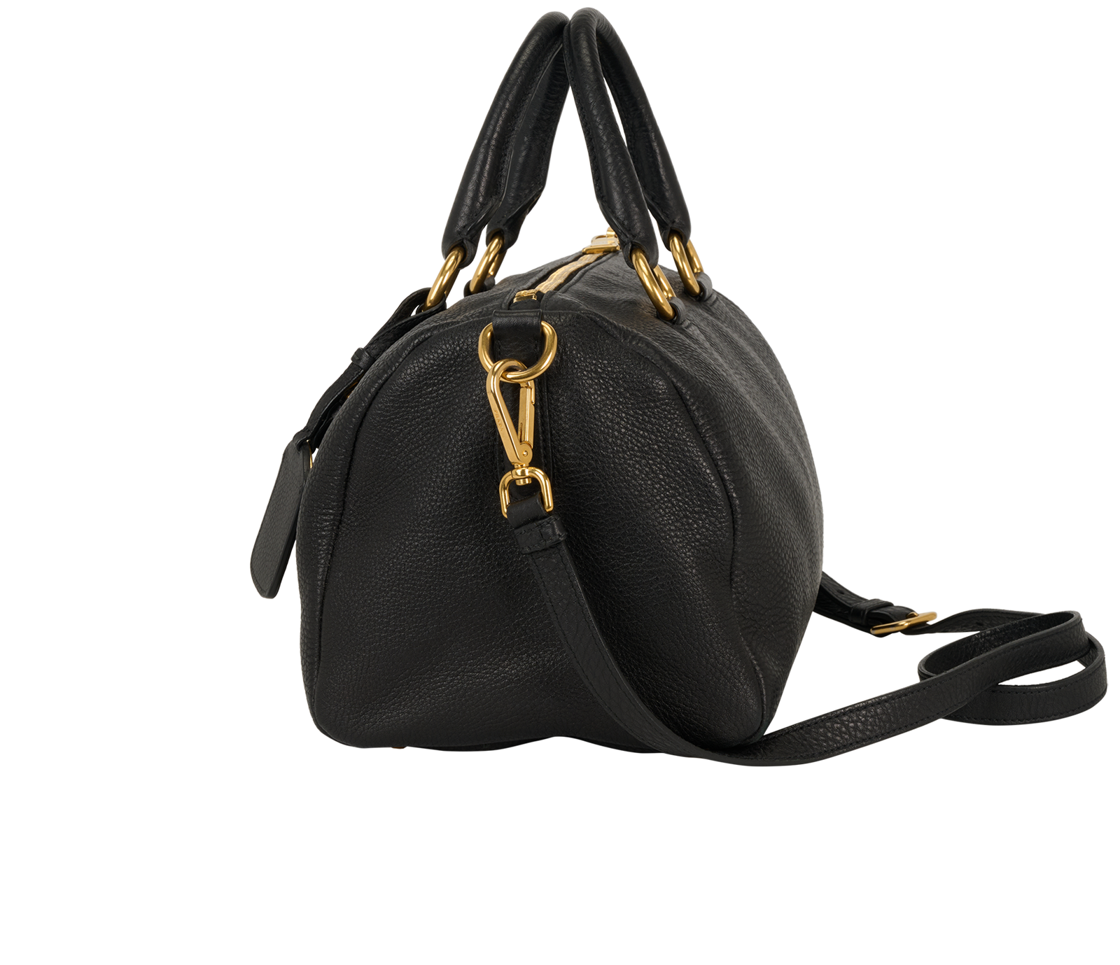 Crossbody Bag, &pound;450, Handbags, Black, Leather, Bottom view